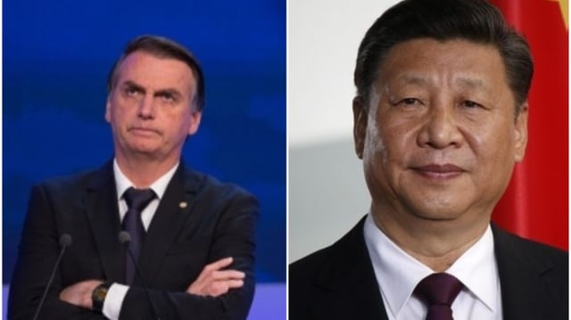 Jair Bolsonaro e Xi Jinping