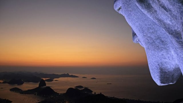 Cristo Redentor: vista do Corcovado, no Rio de Janeiro