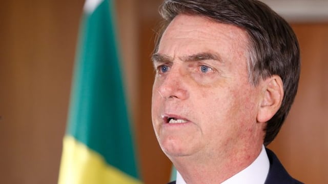 Presidente da República, Jair Bolsonaro, fala com a imprensa sobre rompimento de barragem da Vale em Brumadinho