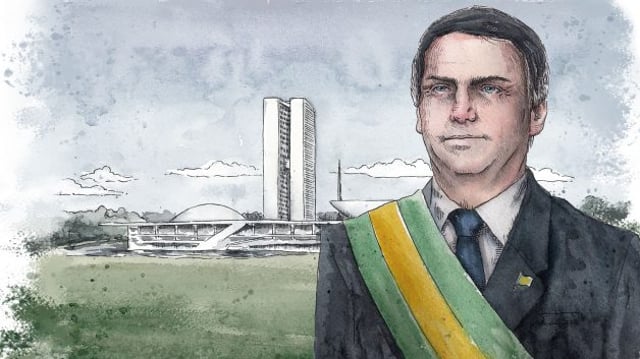 ilustração Bolsonaro