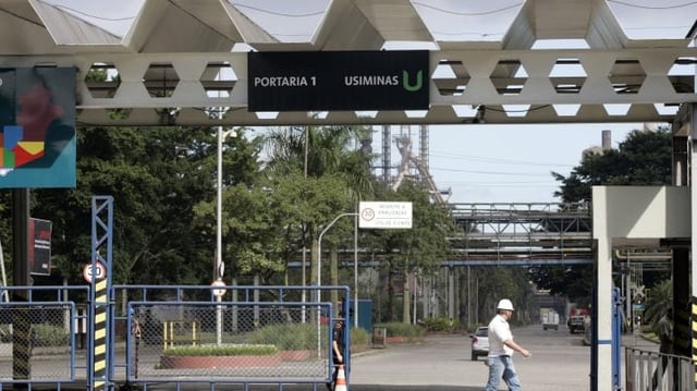 Portaria Usiminas em Cubatão, na baixada santista