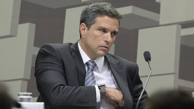 Presidente do Banco Central, Roberto Campos Neto, em audiência na CAE.