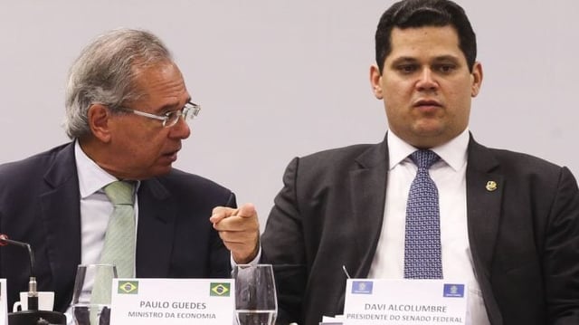 Paulo Guedes e Davi Alcolumbre