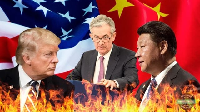 Touros e Ursos CAPA MATERIA – Donald Trump – Xi Jinping – Jerome Powell – Guerra Comercial