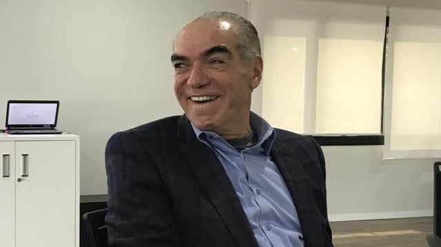 Michael Klein, presidente do conselho da Via Varejo, em café da manhã com jornalistas