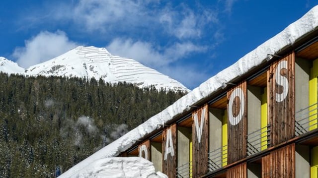 Montanhas em Davos, na Suíça