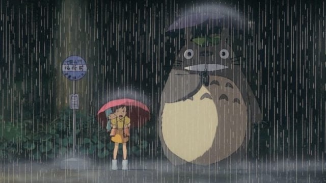 Cena do filme "Meu amigo Totoro" do Studio Ghibli