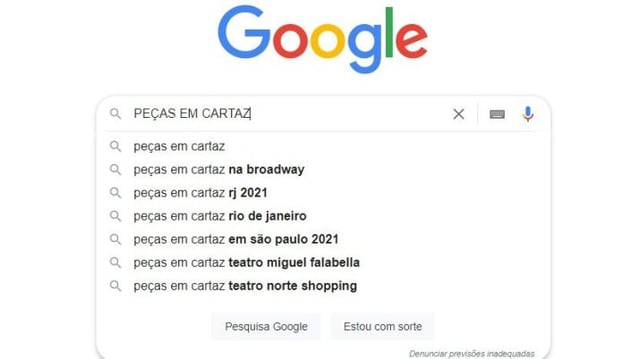 google pesquisa teatro