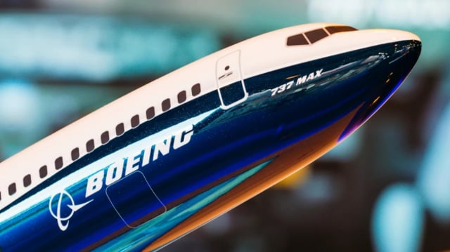 Foto de divulgação do modelo 737 Max da Boeing