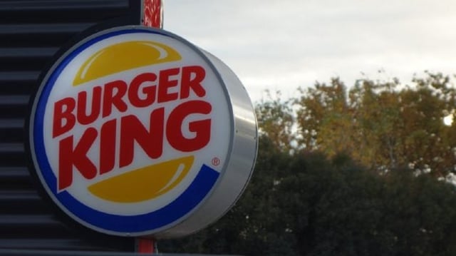 Placa com o logotipo do Burger King (BKBR3)