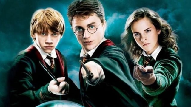 Imagem mostra os personagens do filme Harry Potter