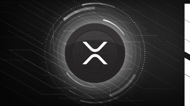 Logo da XRP, a criptomoeda da rippio