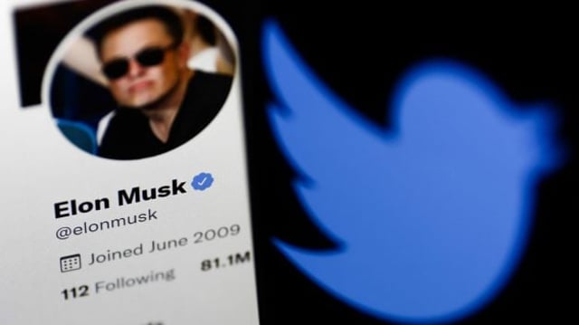 Reprodução da conta no Twitter de Elon Musk