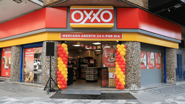 Fachada de um supermercado Oxxo, joint-venture entre a Raízen (RAIZ4) e o grupo mexicano FEMSA
