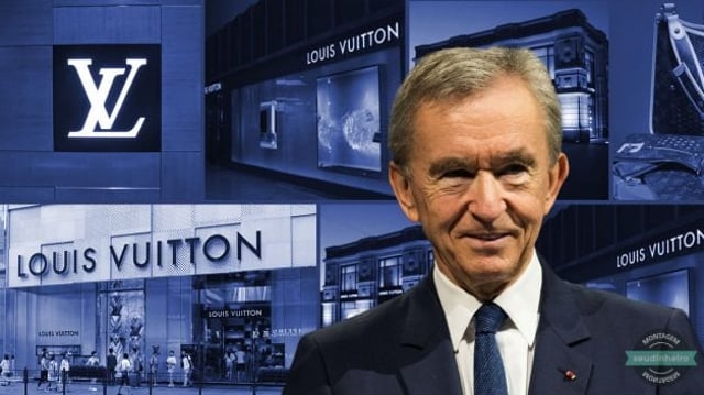 Bernard Arnault, dono da LVMH, detentora de marcas como Louis Vuitton e Dior.
