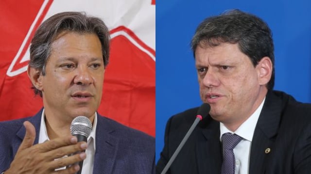 Fernando Haddad e Tarcísio Freitas