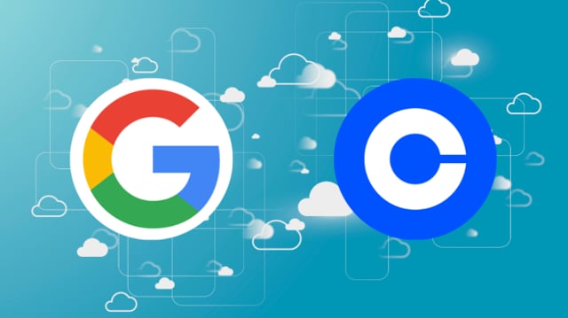 Parceria entre Google e Coinbase para fornecer pagamentos em criptomoedas na nuvem