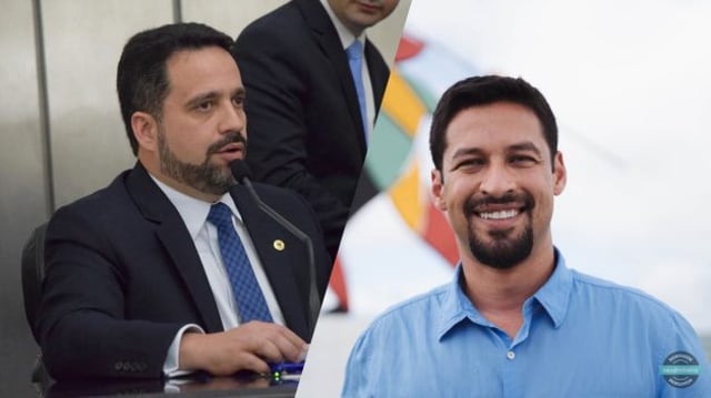 Paulo Dantas (MDB), à esquerda, e Rodrigo Cunha (União Brasil), à direita, candidatos ao governo de Alagoas