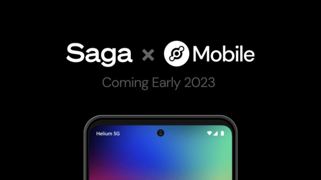 O smartphone da Solana Labs, chamado de Solana Saga, terá suporte para uma operadora da Helium, a Helium Mobile