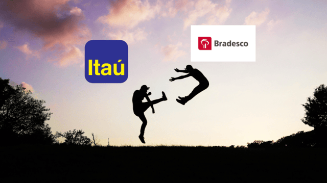 Itaú e Bradesco em uma luta
