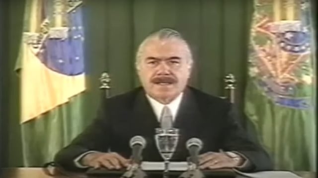 ex-presidente José sarney em pronunciamento