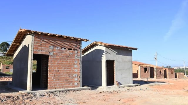 Casas em construção em Campinas