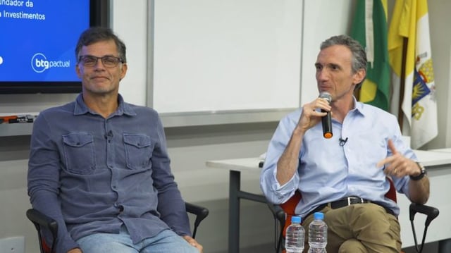 Guilherme Aché, sócio fundador da Squadra Investimentos, e Florian Bartunek, fundador da Constellation Asset Management