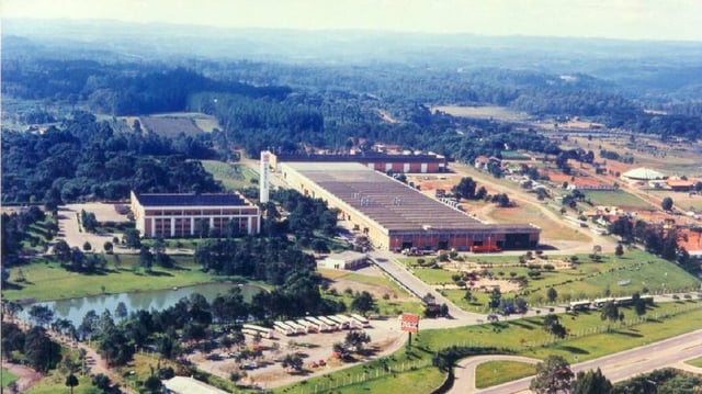 foto aérea de fábrica da Randon