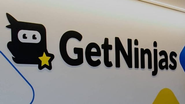 Logo da GetNinjas (NINJ3) na sede da empresa