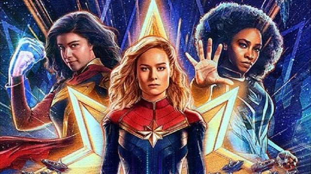 The Marvels, filme de super-heroínas da Marvel e da Disney.