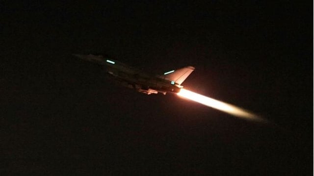Aviões de caça da RAF atingem alvos militares no Iêmen