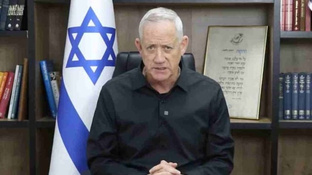 membros do gabinete de guerra de Israel e ex-ministro da Defesa do País, Benny Gantz