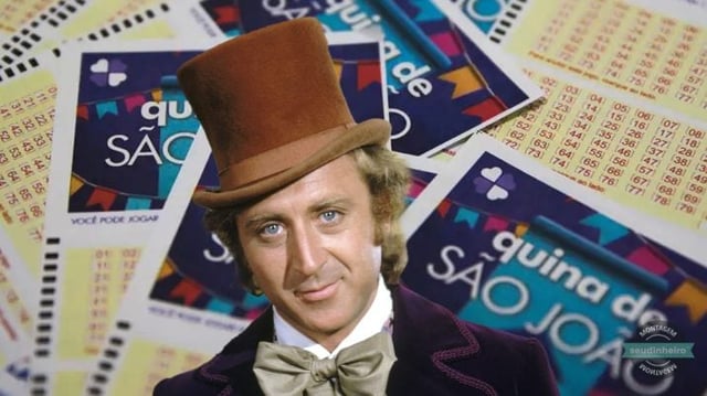 Willy Wonka loteria quina são joão