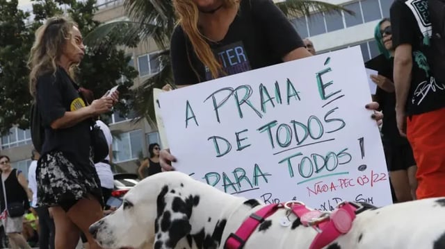 Protesto contra a PEC das Praias no Rio em 09.06.24