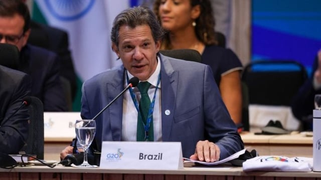 Fernando Haddad, ministro da Fazenda, na reunião do G20 em 2024