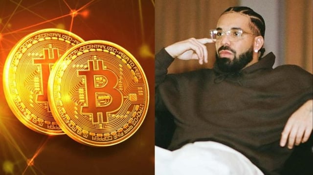 drake aposta cripto criptomoedas bitcoin btc