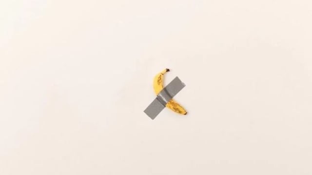 obra de arte mercado de arte banana Maurizio Cattelan