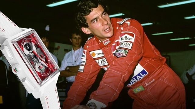 ayrton senna fórmula 1 luxo carros de corrida tag heuer lvmh relógio