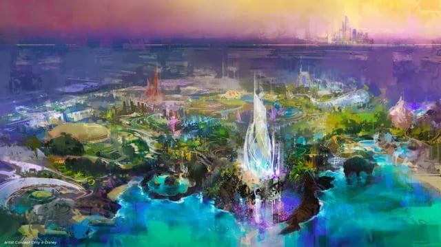 Projeto do novo complexo Disney em Abu Dhabi: mais tecnológico até agora
