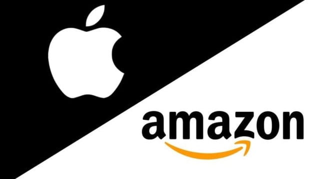 Apple e Amazon logos