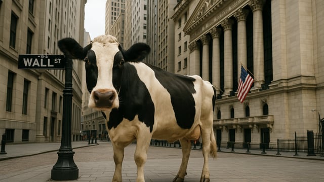 Vaca em Wall Street