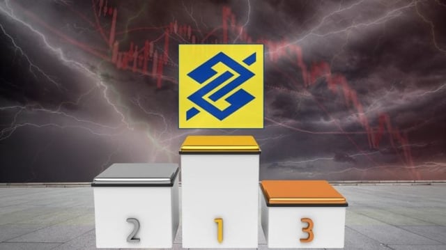Banco no Brasil no topo do pódio de recomendações, diante de uma tempestade