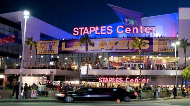 SÓ USO EDITORIAL los angeles lakers esporte basquete nba staples center