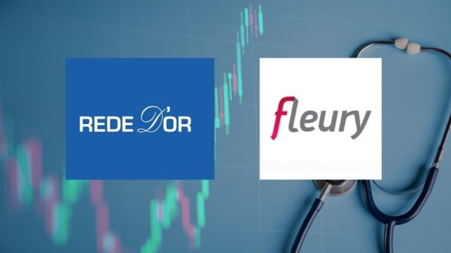 Rede D'Or (RDOR3) e Fleury (FLRY3).