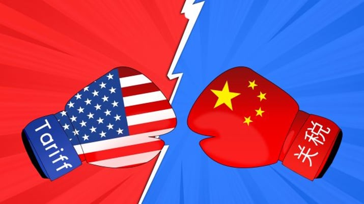 Luta de boxe entre Estados Unidos e China