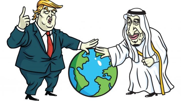 Donald Trump e primeiro-ministro da Arábia Saudita