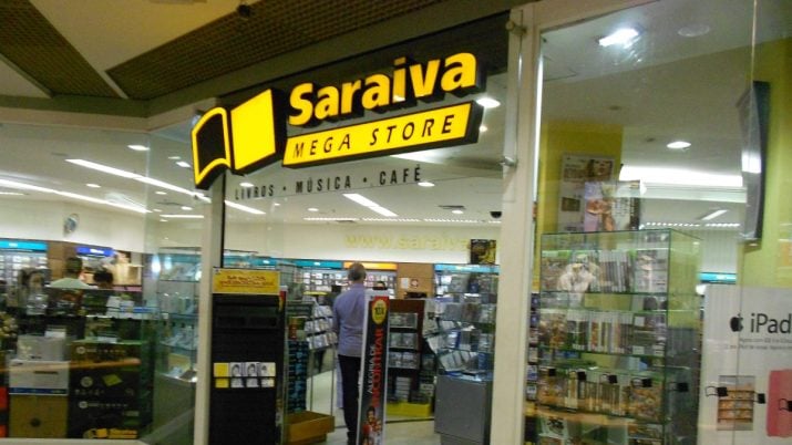 Fachada de loja Livraria Saraiva