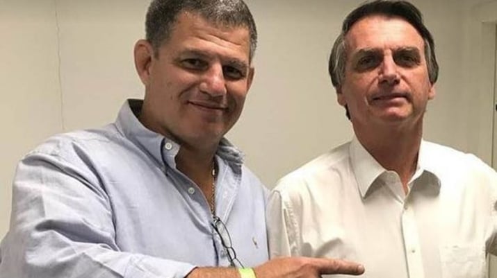 Gustavo Bebbiano e Jair Bolsonaro