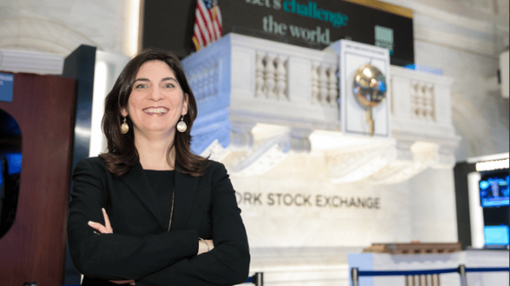 Stacey Cunningham, presidente da bolsa NYSE
