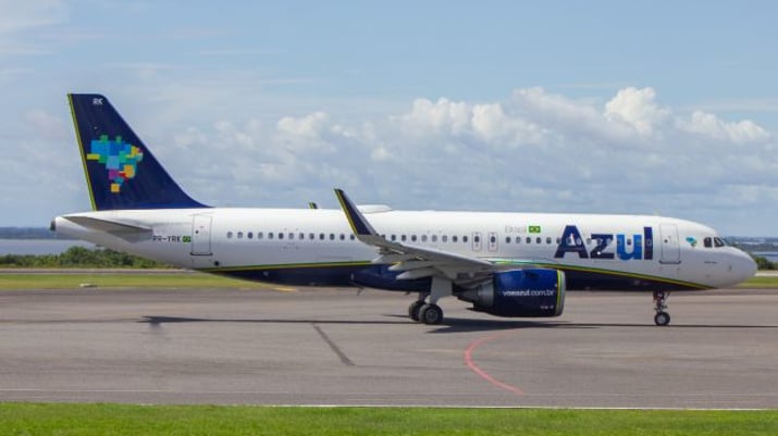Avião Airbus A320 Neo operado pela Azul Linhas Aéreas